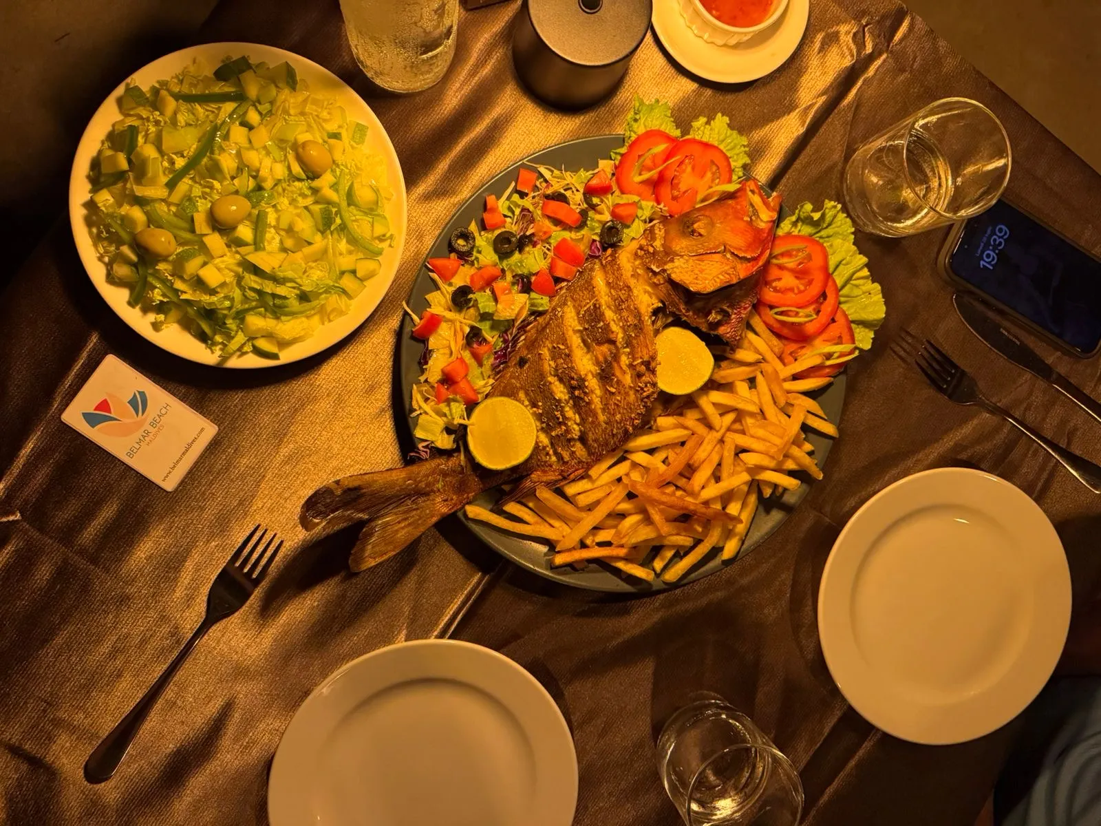 Beach dinner under the stars at Belmar Beach